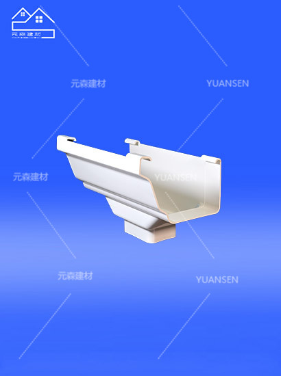 7英寸天溝雨水斗，方水口，用于天溝排水用，連接方形雨水管將天溝收集的雨水排到地面。-(2