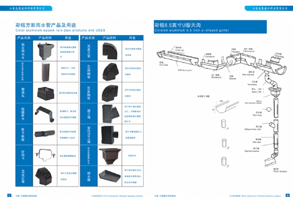 鋁合金半圓天溝組裝圖